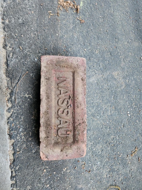NASSAU Brick. Early 1900’s. Nassau Brick Company. Native to Long Island NY