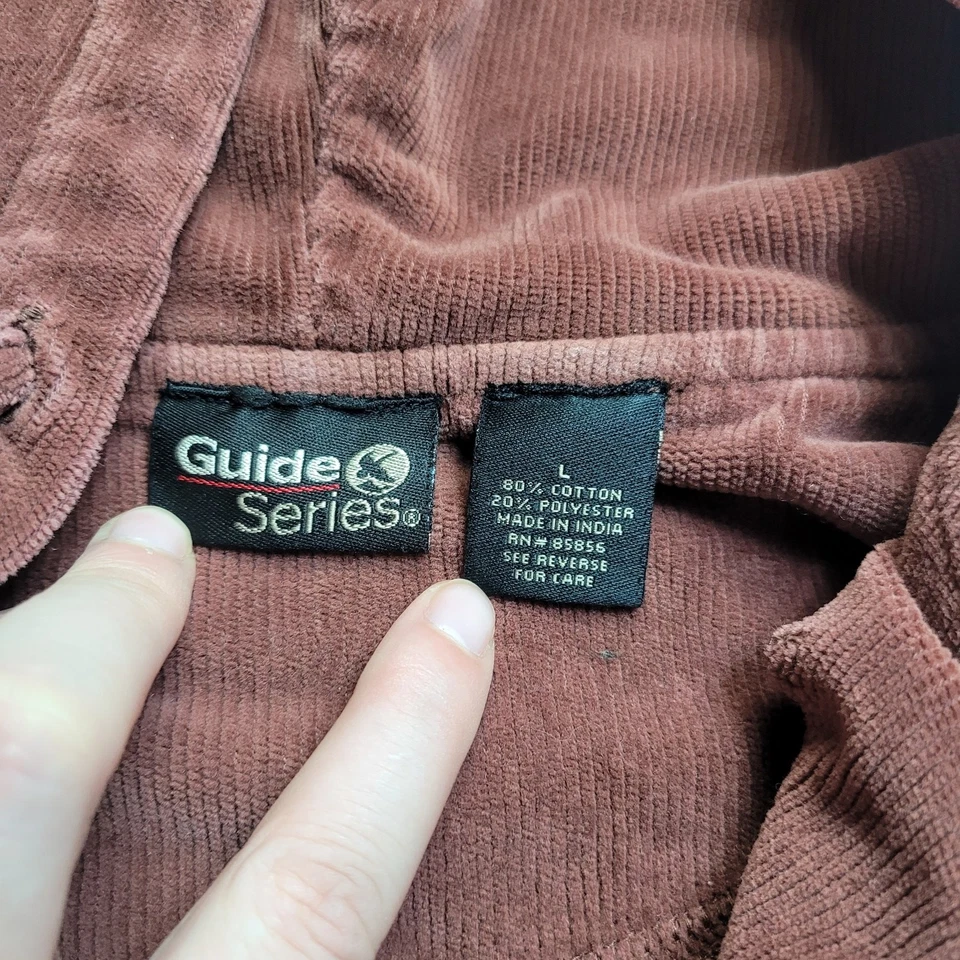 Guide Series Коричневая Вельветовая Куртка Размер Large Деревенская Деревенская Рабочая Одежда Barn Chore - Изображение 3 из 4