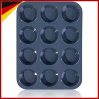 Muffinform Silikon Antihaft FüR 12 Muffins 33 X 25 X 3 Cm Grau Backblech