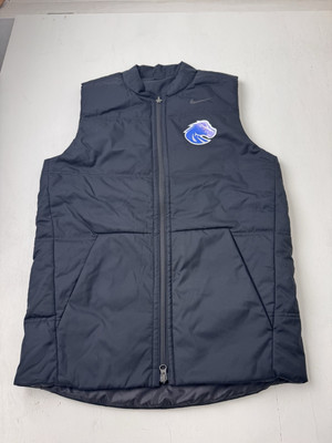Nike Men s Small Full Zip Puffer Vest Black Boise Broncos