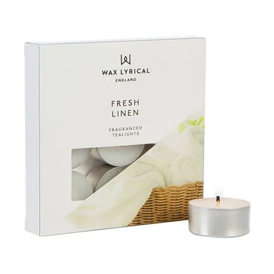 Wax Lyrical Fresh Linen 9er Pack Teelichter