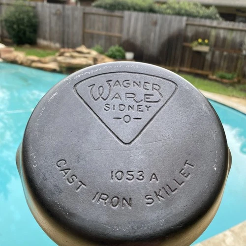 Wagner Ware Sidney -0- Pie LOGO Cast Iron Skillet 3, 1053A Restored Really Nice!