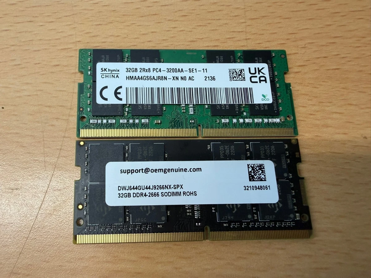 64 GB Total Capacity DDR4 SDRAM Memory (RAM) 2 Modules for sale | eBay