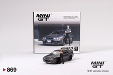 Mini GT 1:64 Nissan Skyline GT-R R32 Nismo Gunmetal W/ Matsuda Figure Tsugio