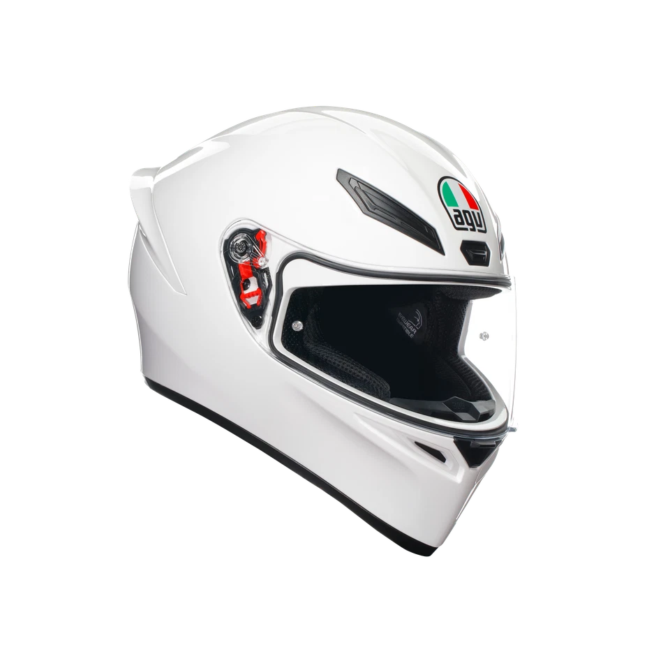 Casco Moto Integrale AGV K1 S AGV E2206 WHITE Bianco Lucido Mono