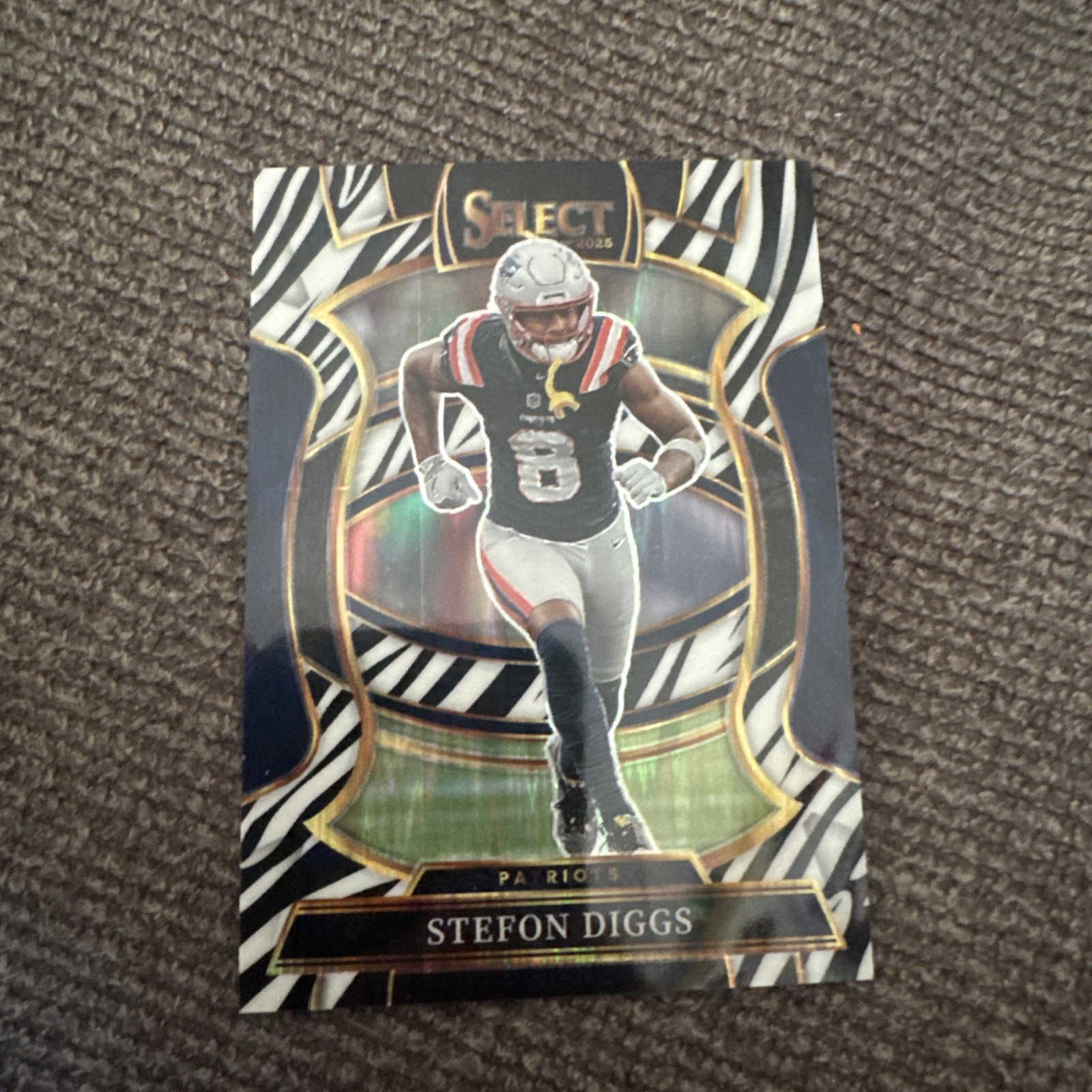 2025 Panini Select - Concourse Stefon Diggs #79 Zebra Prizm