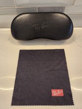 Ray Ban Universal Black Medium Hard Case for Sunglasses with Cleaning Cloth