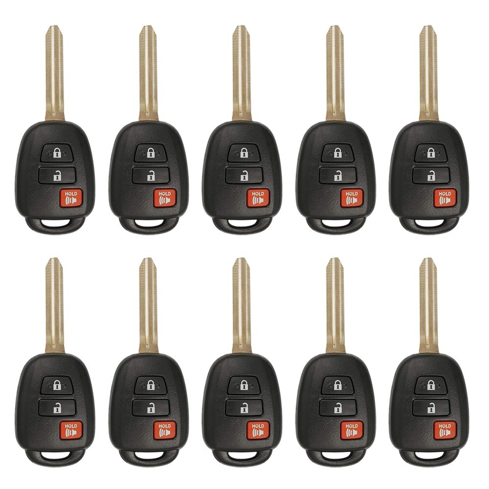 New Replacement for Toyota 2014-2019 Remote Head Key 3B FCC HYQ12BDM (10 Pack)
