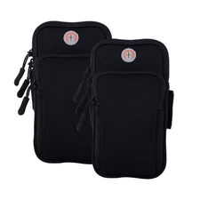 2Pack Phone Armband for Running,Cell Phone Holder Arm Band for iPhone 16 16e 15