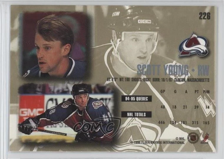 1995-96 Fleer Ultra Scott Young #226 - Image 2 of 2