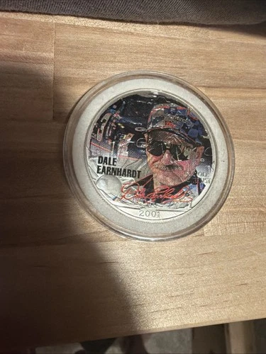 2001 NASCAR Dale Earnhardt Jr  1 Oz Fine Silver American Eagle Dollar in Capsule