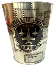 Top Gun Maverick 2022 AMC Movie Jet Plane EMPTY Popcorn Tin Bucket Fighter Town