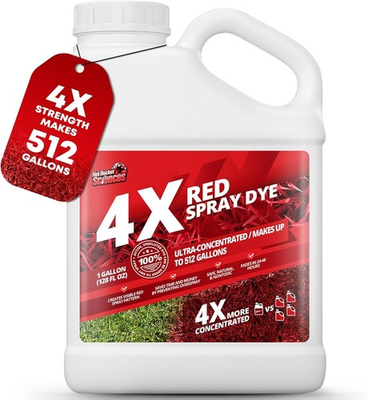 #ad 1 Gallon 4X Red Spray Dye Makes 512 Gallons of Concentrated Spray Pattern $64.97