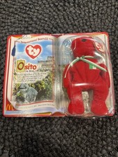 Ty Beanie Baby Osito The Mexico Flag Teddy Bear Born on 1999- New in box