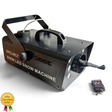 800W Portable Snow Machine 2400 CFM Indoor Outdoor for Christmas Party Events