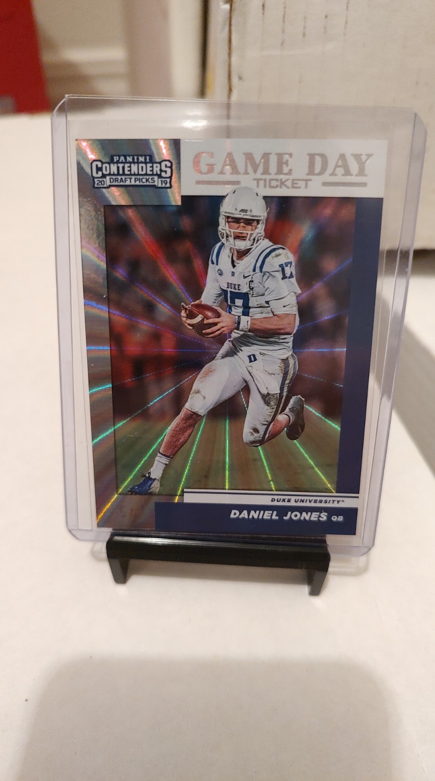 Daniel Jones Panini Contenders Draft Picks Draft Class #16 Cracked Ice