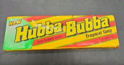 Vintage Wrigley NOS HUBBA BUBBA Tropical Tang Bubble Gum Wrigley Austria 