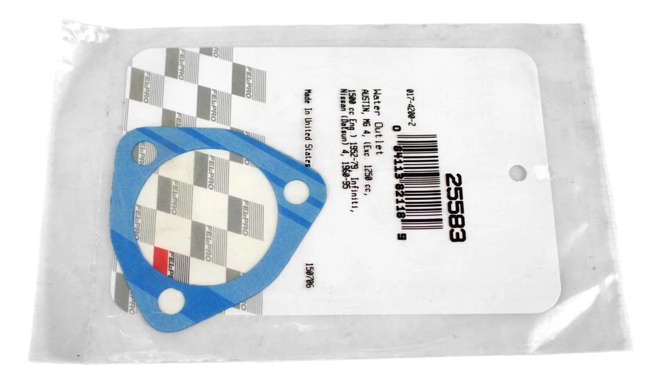 Junta de termostato de refrigerante Fel-Pro para Nissan 240SX 1989-1992 número de modelo 25583 Foto 3 de 4