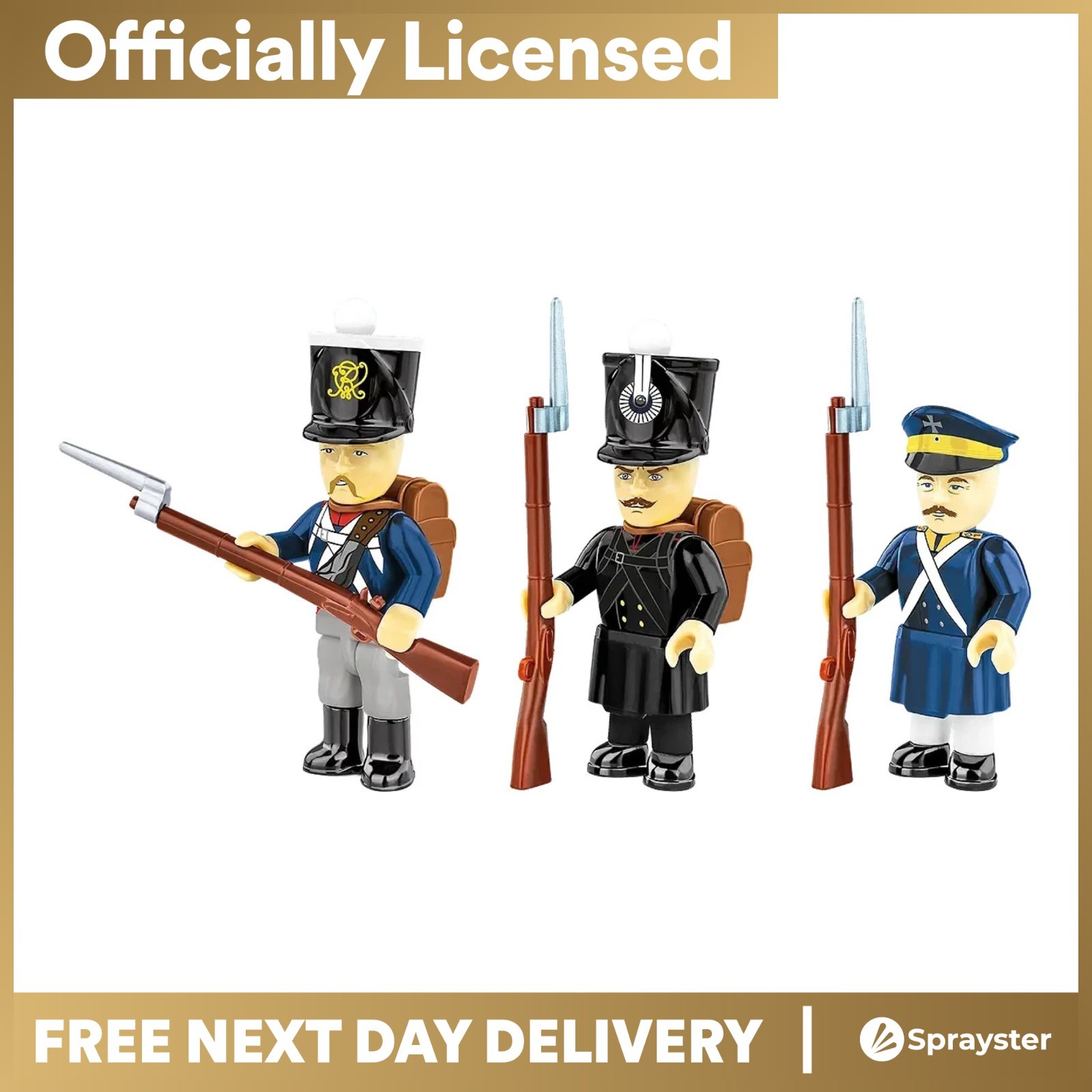 COBI-20094 Napoleon Wars Prussian Infantry Soldiers Building Brick Model 39pcs
