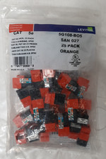 Leviton Cat 5e Jack 25 Pack T568A/B Wiring 8P...