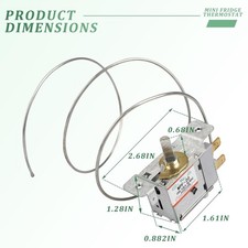 2 Pin Freezer Refrigerator Thermostat Universal Wpf-20,Mini Fridge Thermostat...