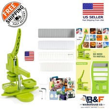 Ergonomic 50mm Button Maker - Easy DIY Pin Press Machine for Creative Projects