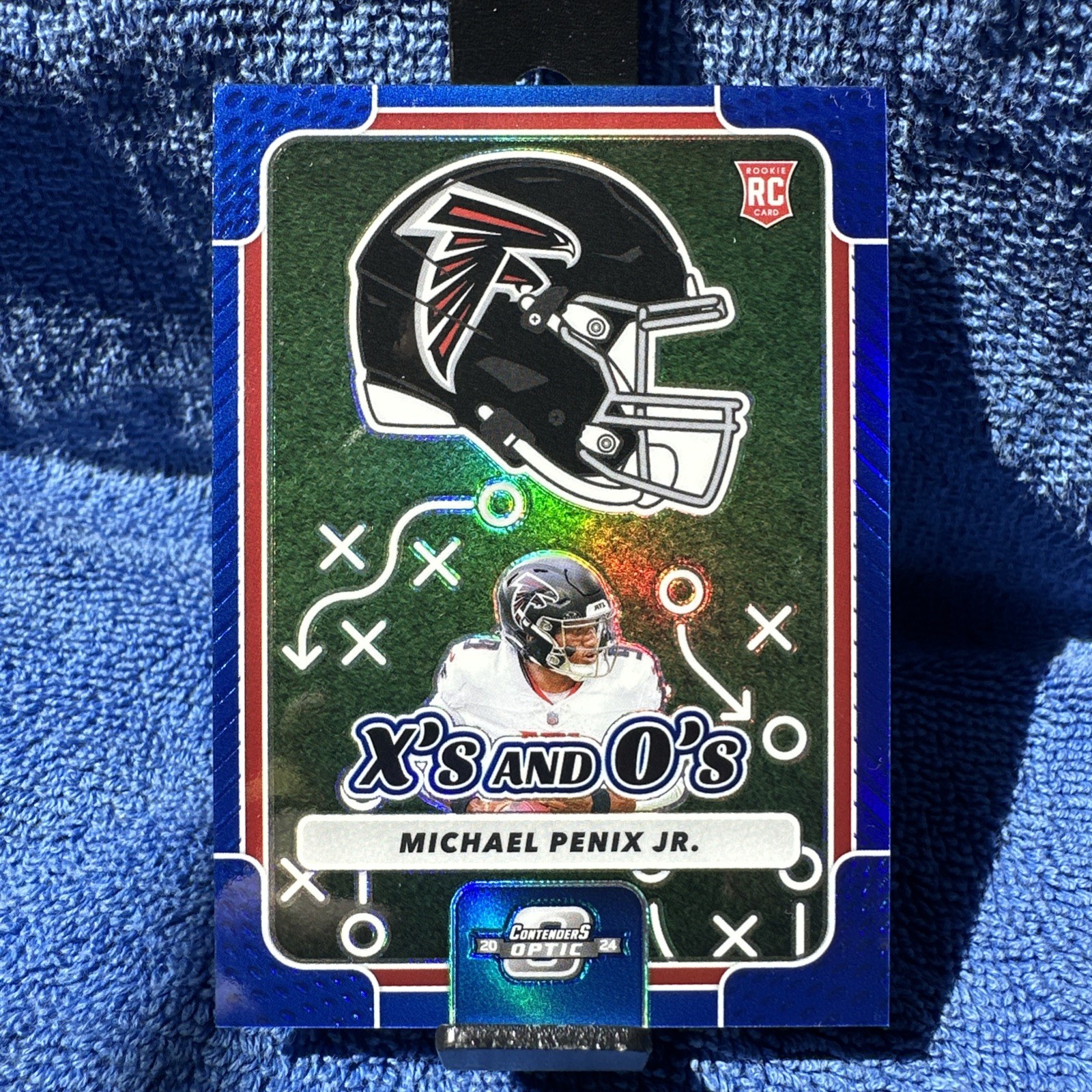 Michael Penix Panini Contenders Optic X's and O's #XOMPJ Blue