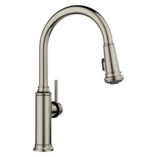Blanco 443245 Empressa Pull-Down Kitchen Faucet Satin Platinum