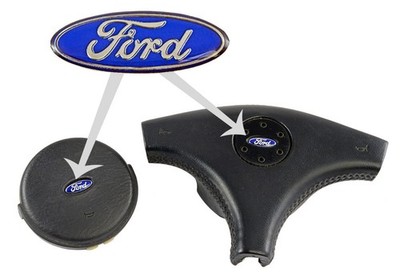 1984-1989 Mustang Steering Wheel Ford Blue Oval Emblem Badge Logo 1 1/8''