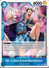 Mr.2.Bon.Kurei (Bentham) OP01-084 Romance Dawn UC Normal