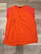 Ladies Next Maternity Orange Summer Short Sleeve Top T-shirt Size 8