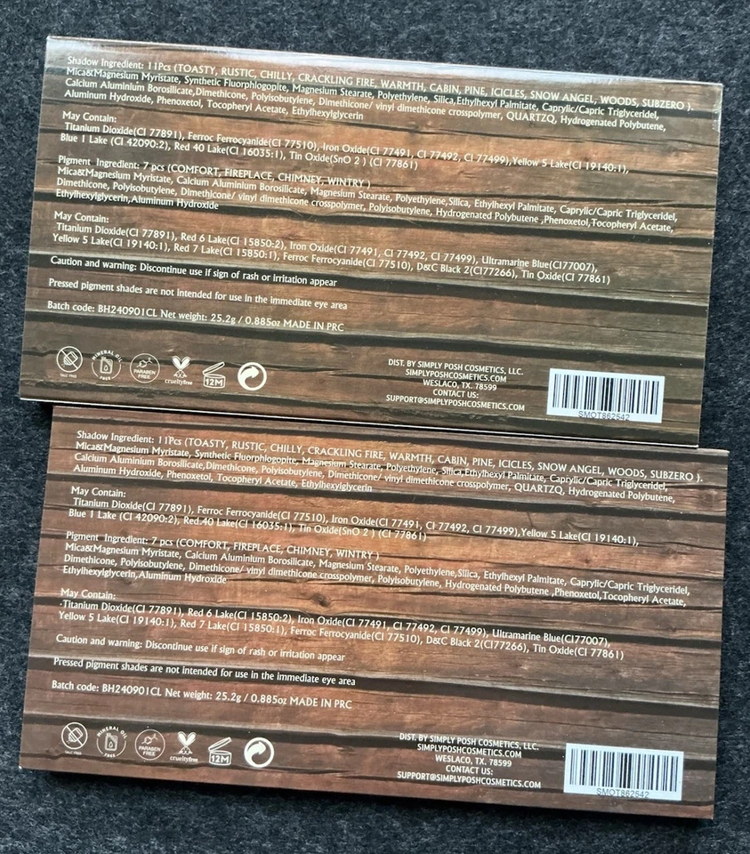 Simply Posh Cosmetics Cozy Cabin Palette Neu Ovp, Eyeshadow Multichrome - Bild 4 von 4