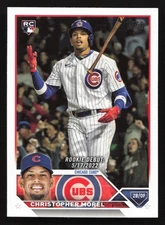 2023 Topps #US163 Christopher Morel RC Rookie Debut Chicago Cubs QTY