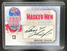 2013-14 In The Game Between The Pipes Masked Men Dominik Hasek Auto Silver