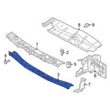 For Nissan Versa 12-19 Nissan F25303ANAH Front Lower Radiator Support Tie Bar