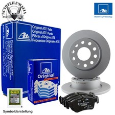 ATE Bremsscheiben + Beläge CITROEN C3 DS DS3 PEUGEOT 2008 208 HINTEN Ø249