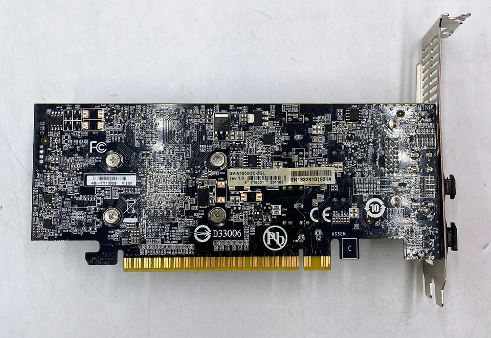 Gigabyte GV-N1050OC-2GL NVIDIA GeForce 1050 OC 2GB GDDR5 PCIe 3.0 Graphics Card - Image 4 of 4