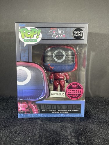 Funko Pop Squid Game #237 – Soldat Masqué Métallique – Édition NFT