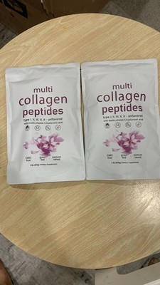 3 Pack Collagen Peptides Powder Multi Hydrolyzed Hair Skin Nails Joints Free Shi