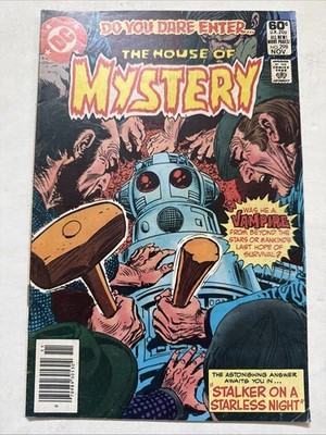House of Mystery 298 Joe Kubert cover Nov 1981 DC Comics Robot Vampire See Pics