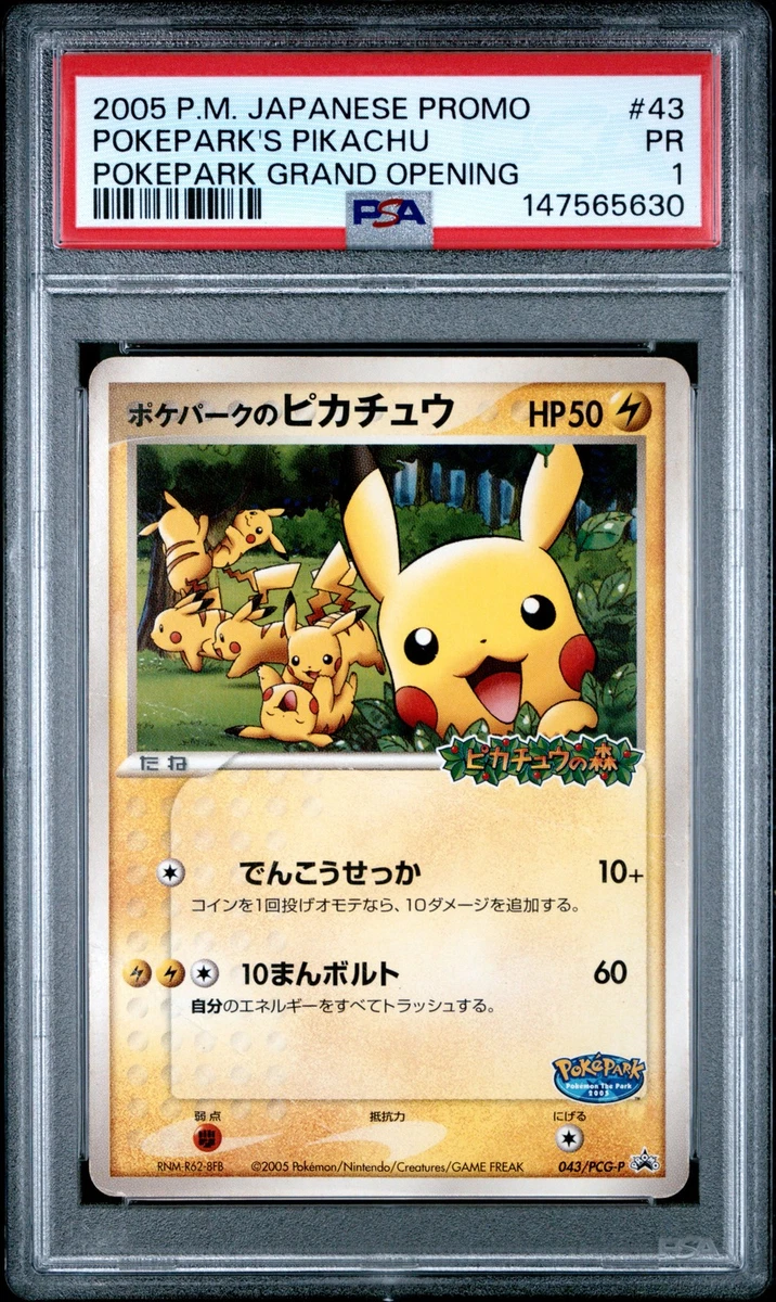 Pikachu Pokémon TCG Professional Sports Authenticator (PSA