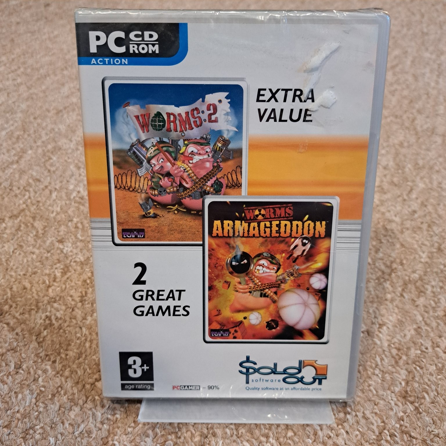 Worms 2 & Armageddon PC CD ROM Video Game Strategy Action NEW SEALED