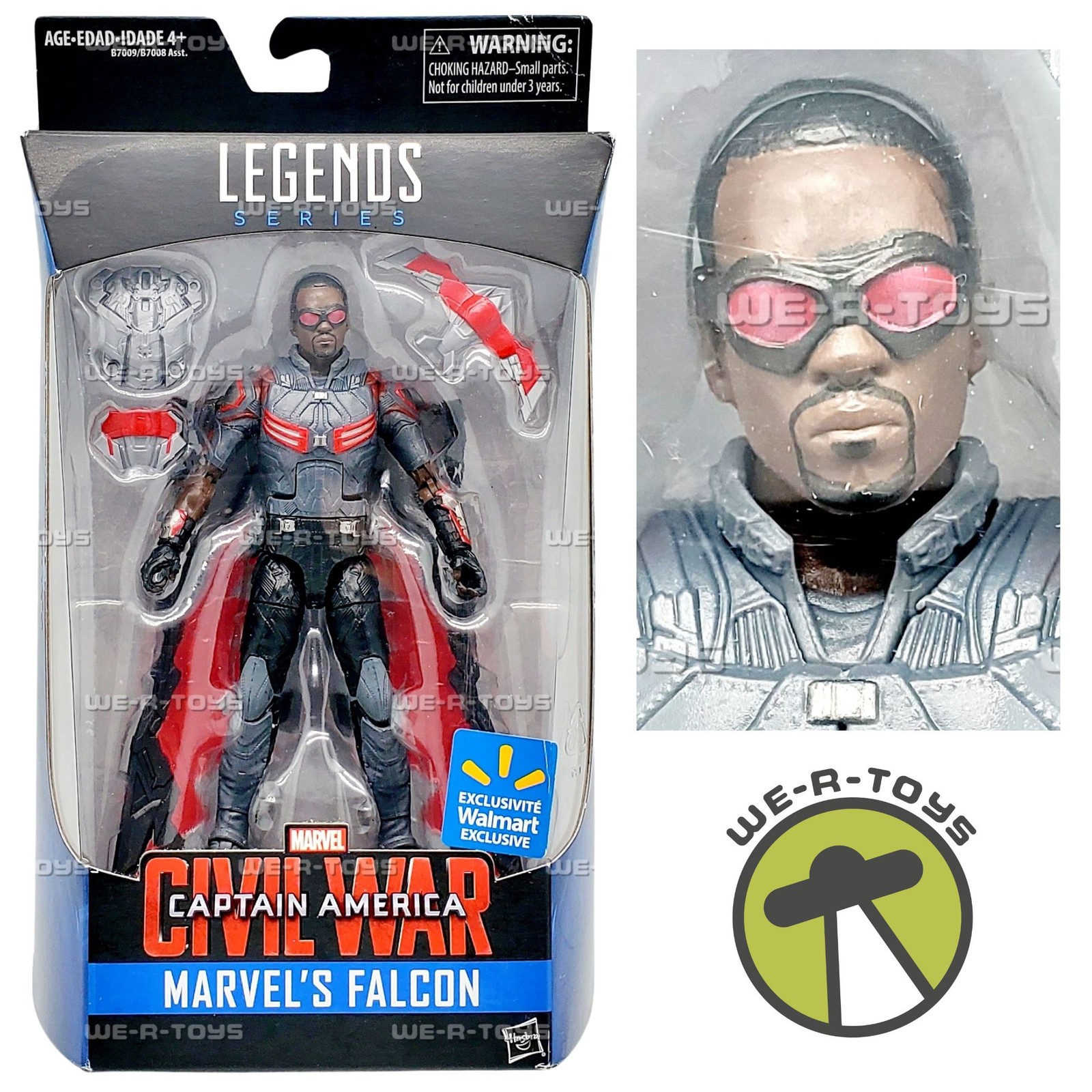 Marvel Legends Captain America Civil War Falcon Action Figure 2015 Hasbro B7009