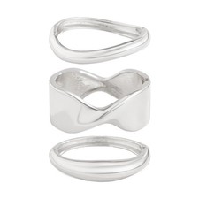 Gold Bangle Bracelets for Women Silver Plated Wide Wire Chunky Cuff Bracelets...