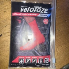 NEW Velotoze Tall Shoe Covers Waterproof Small 37-40 Orange