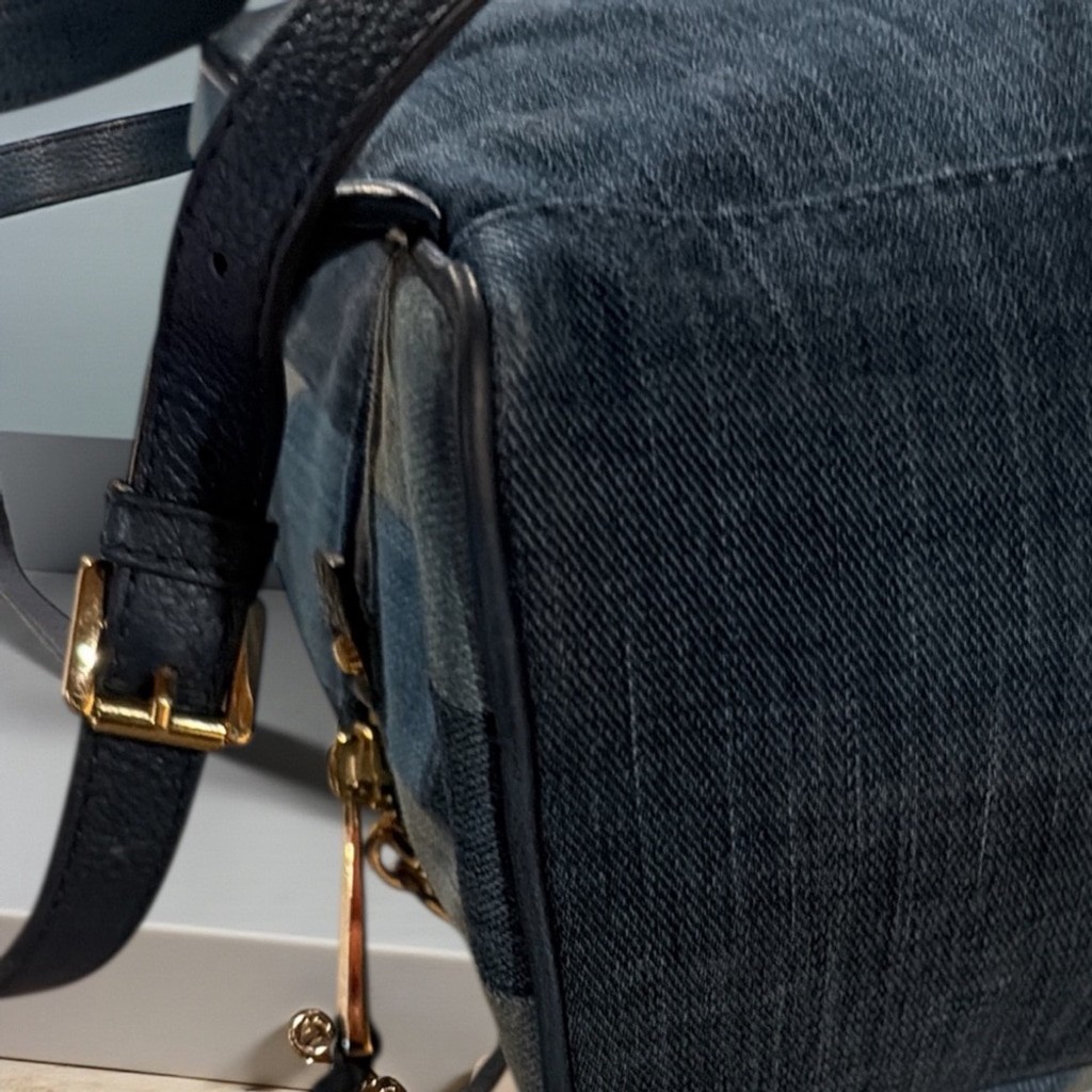 Michael Kors Denim Patchwork Backpack - image 11
