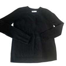 Sonoma Goods For Life Black Crew Neck Long Sleeve Knit Sweater XS