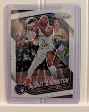2025 Panini Prizm WNBA - DiJonai Carrington #9 White Seismic Prizm