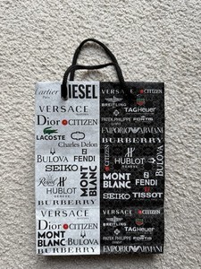 Paper Shopping Bags Retail Merchandise Handles 8” X 6” Several Brands Designer