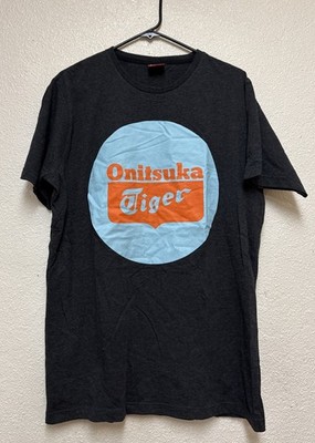 Onitsuka Tiger  Logo Gray Short Sleeve Tee Sz L